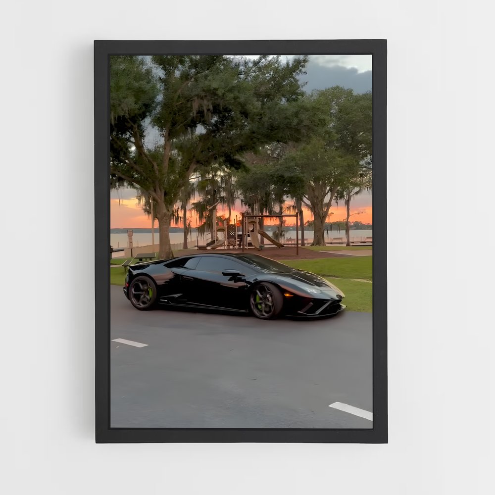 Poster Huracan evo ouvertes – affiche Lamborghini (vue 2)
